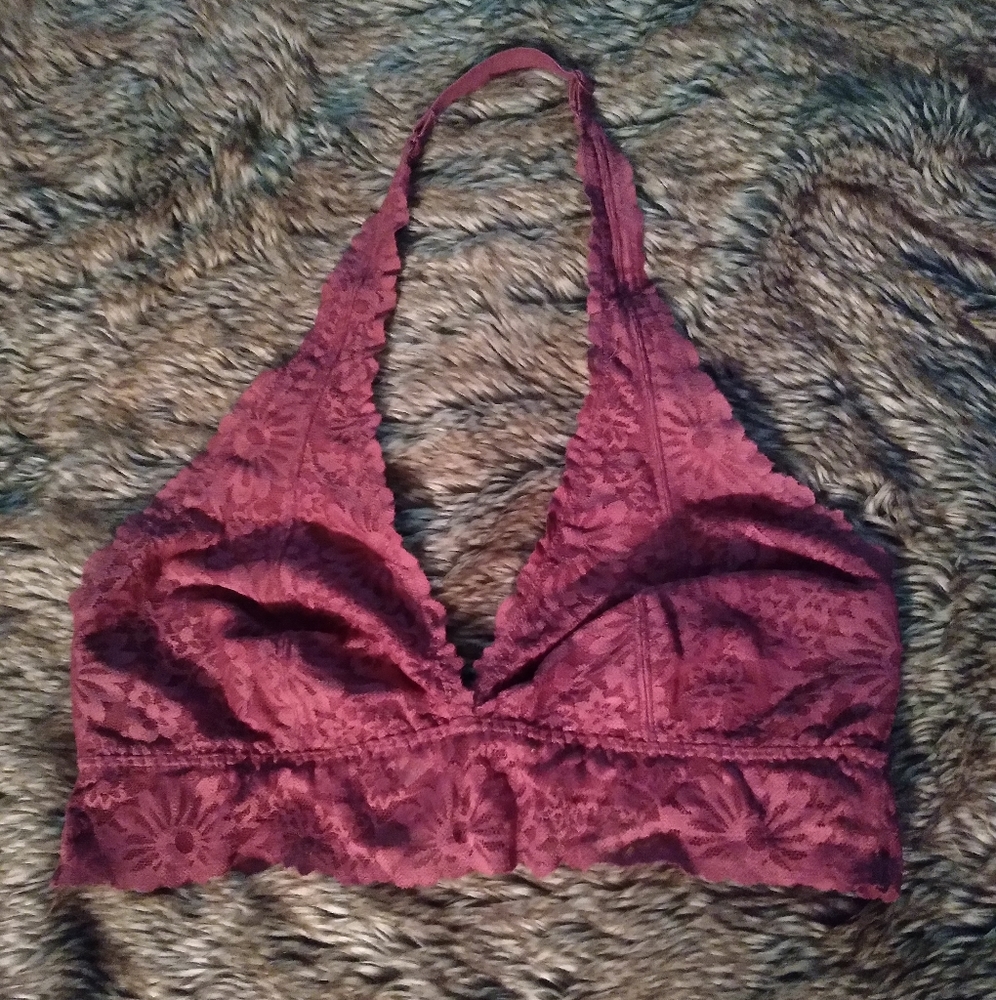 Pink VS halter bra